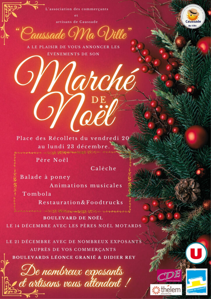 Affiche du marché de Noël 2024
