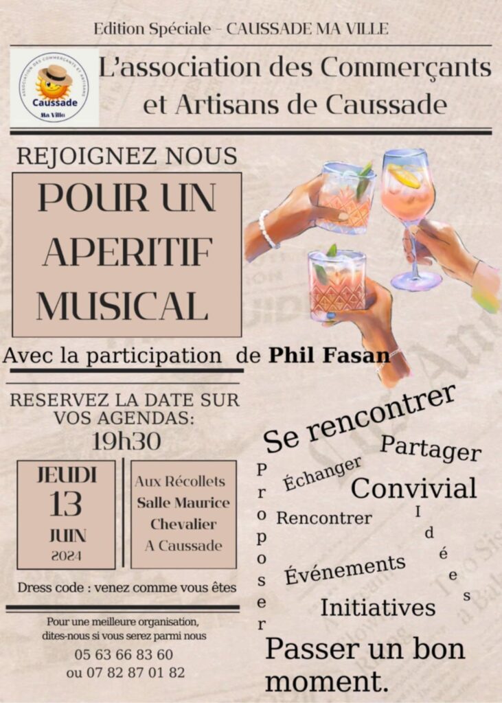 Flyer apéritif des commerçants 2024